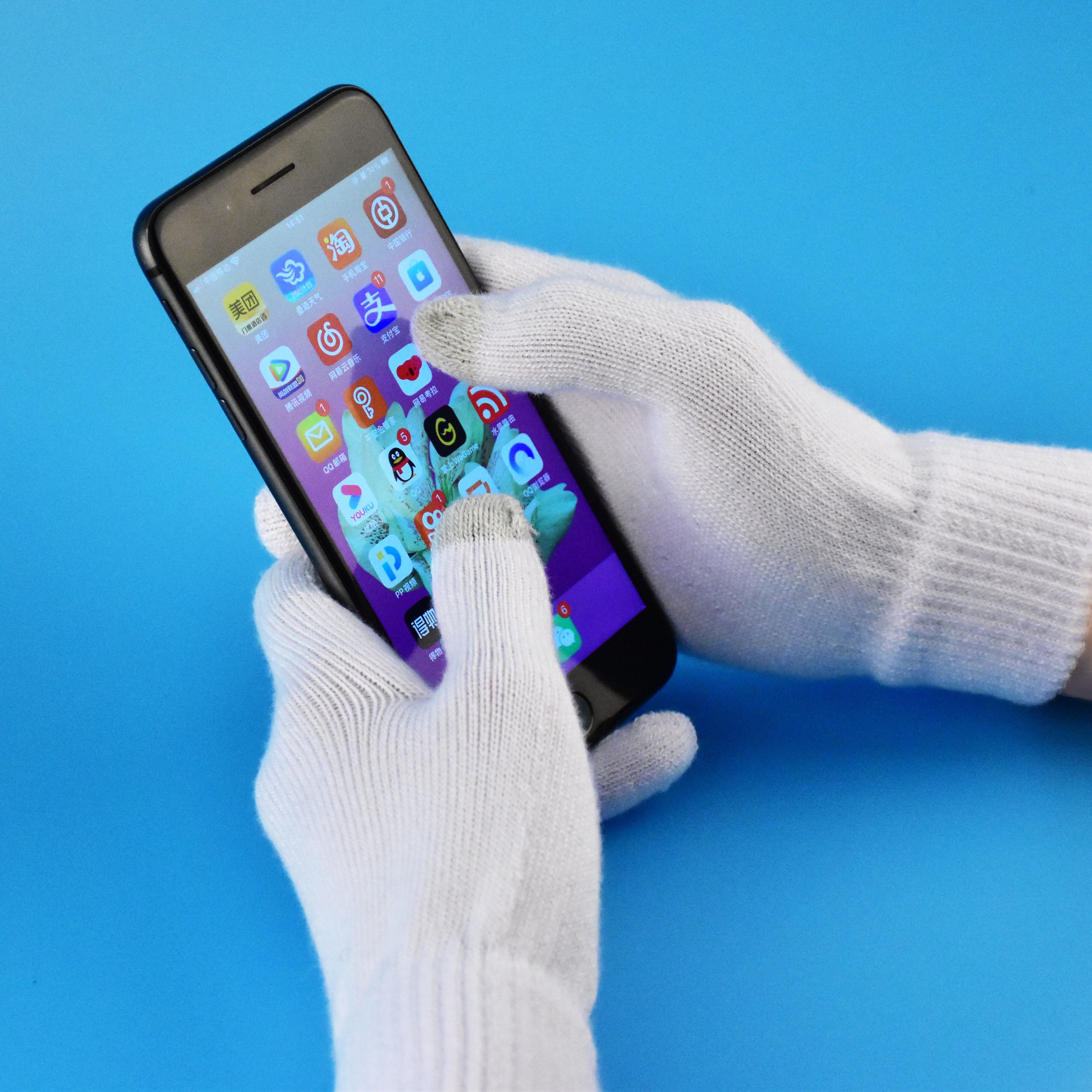 Guantes creativos con estampado de calavera para hombre y mujer, guantes de punto con pantalla táctil del teléfono móvil, para deportes de invierno, cálidos, mitones de conducción