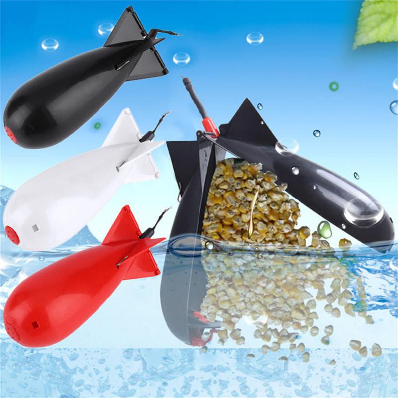 5 Colors Fishing Spomb Rockets Spod Fishing Tackle Feeders Pellet Rocket Feeder Float Bait Holder Maker Tackle Tool Accessories