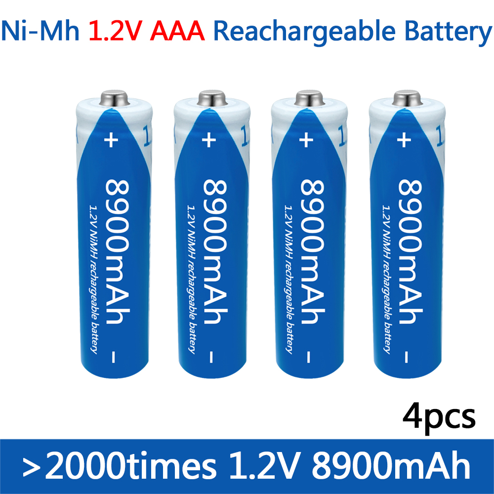 AAA 1.2V 8900mAh 100% Rechargeable NI-MH Battery AAA battery , Flashlight, Toy Watch Remote controlNI-MH Battery
