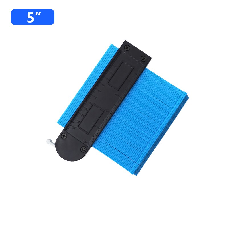5 ''/10'' kontur Messgerät mit Metall sperren 130mm Erweitern Profil Messgerät Unregelmäßige bilden Duplizierer Fliesen Laminat fliesen Kennzeichnung Werkzeug: 5 Zoll Blau