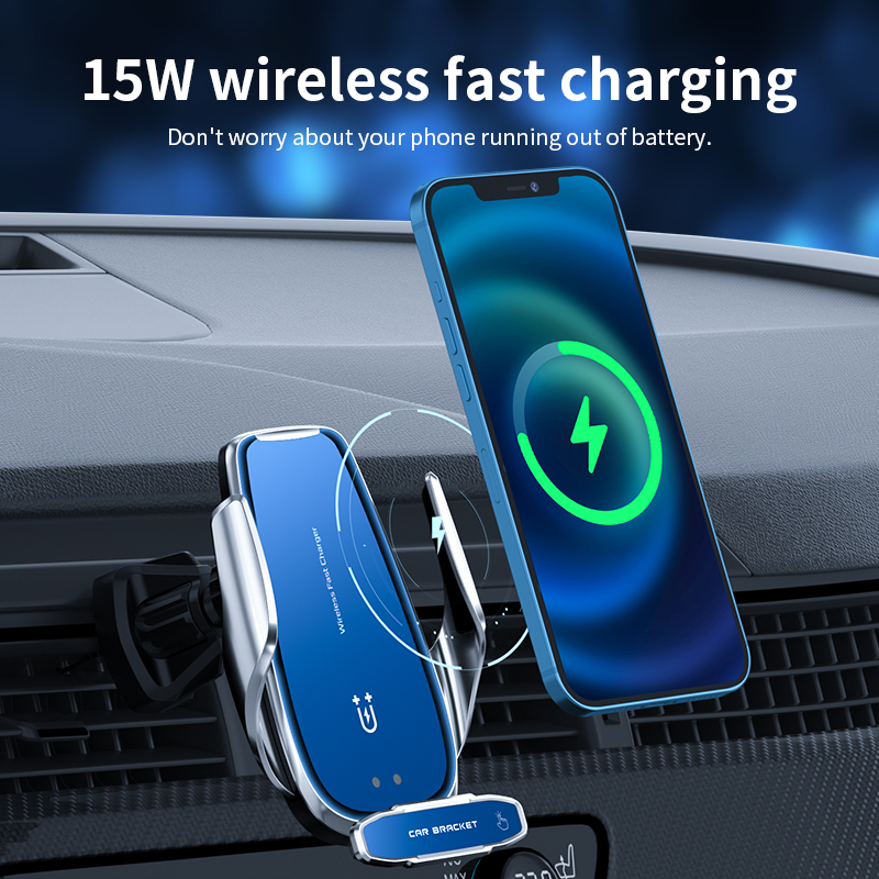 Tongdaytech 15W Magnetic Car Wireless Charger Automatic Fast Charger In Car Holder For Iphone XS 13 12 11 Pro Max Samsung Xiaomi