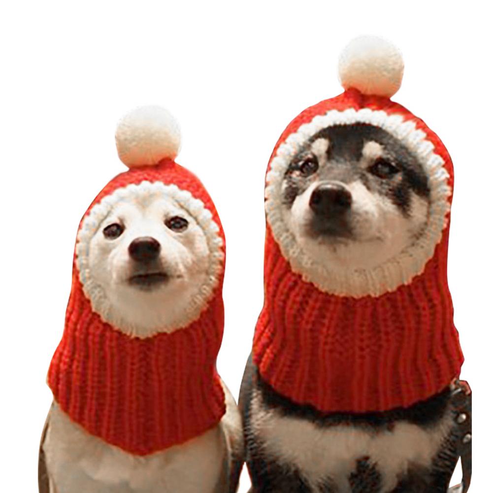 Gorro de invierno cálido para perro animal Halloween gatito tejido gorro de Gorro de Navidad