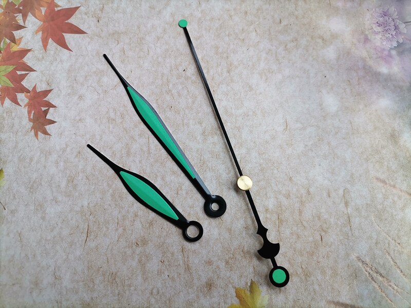 50 juegos de agujas de Metal para reloj, herramientas de bricolaje noctilucentes, agujas de Metal para reloj de cuarzo