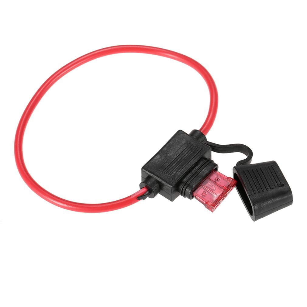 10 kpl/setti 12v 40a vakioteräinen inline sulakepidike roisketiivis autopyörälle vedenpitävällä pölytiivisellä kannella