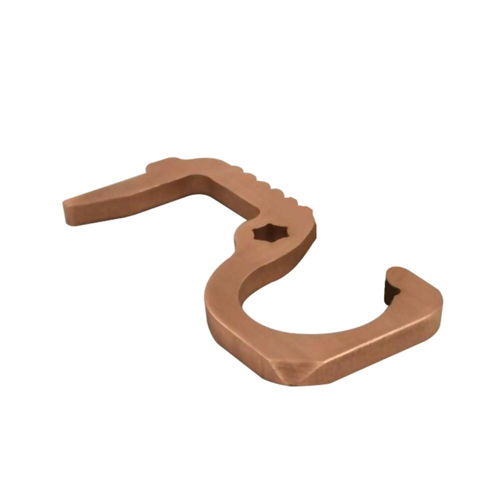 Safety Door Opener No Touch key Portable Anti-germ Elevator Button Drawer Door Handle Assistant safe Contactless Tool Assistant: 1PC copper