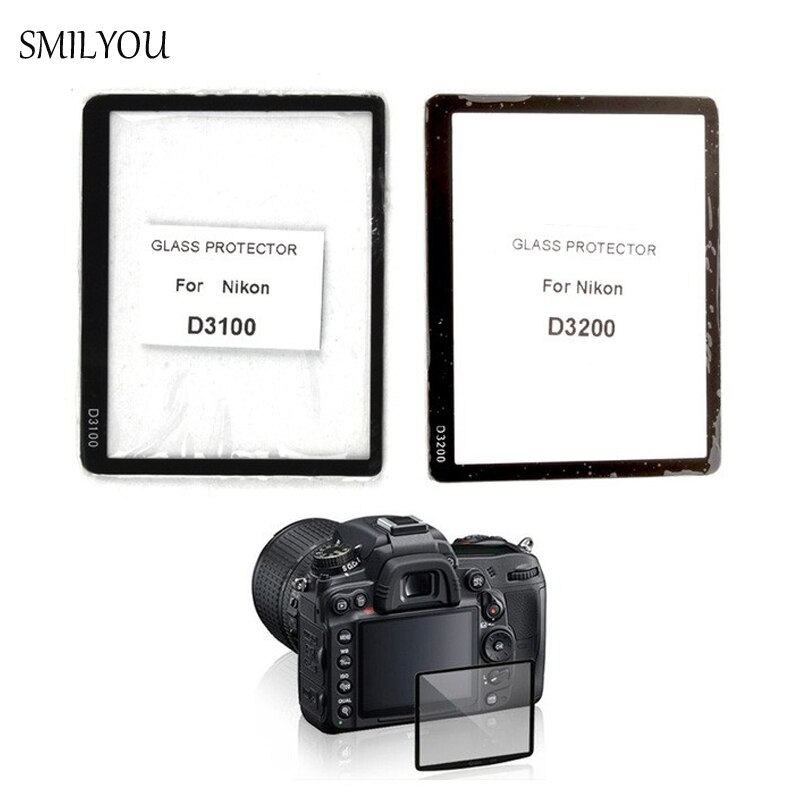 SMILYOU Compact LCD Optische Glas Screen Protector Camera Scherm Film Protector voor Nikon D3100 D3200 D3300