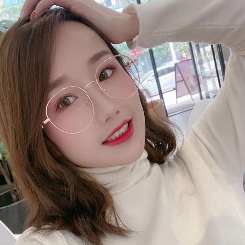 Cute 3D Panda Glasses Anti-Blue Light Anti-Radiation Glasses Round Shaped for Women HSJ88