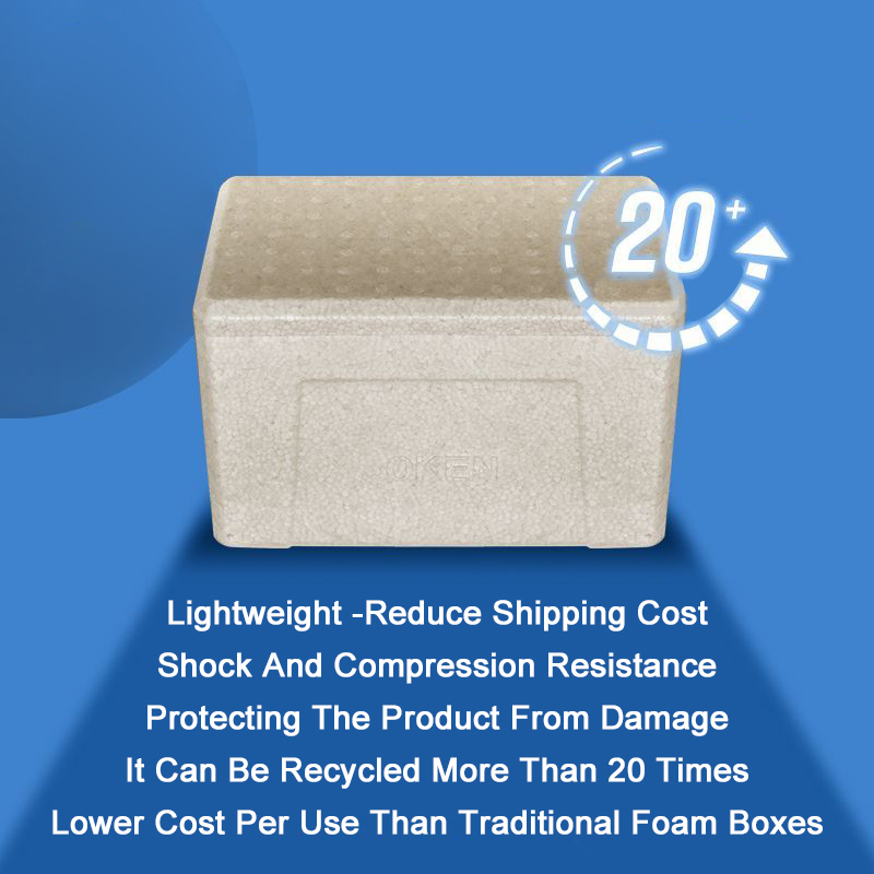 Food-Grade Insulation Box Biodegradable Foam Box EPP Food Storage Boxes Fresh-Keeping Takeaway Ice Cream Insulated Box