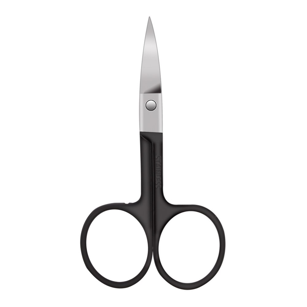 Pinzas para cejas de acero inoxidable, Punta inclinada, punta plana, herramientas cosméticas profesionales, 1/4/5 Uds.: 1pcs Scissors