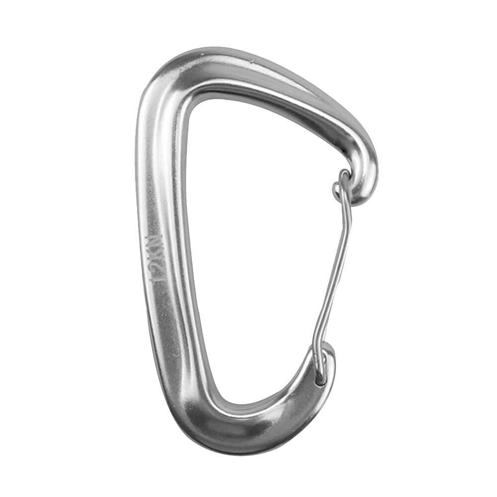 1pc klättertillbehör karbinhake aluminium nyckelring utomhus camping snäppklämma lås spänne krok fiskeverktyg