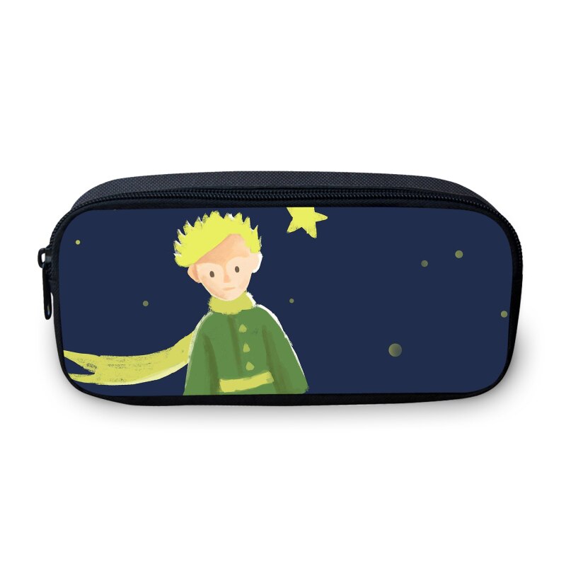 VEEVANV The Little Prince Printing Girls Pencil Case Children School Coin Purse Change Bag Travel Makeup Case Organizer Wallets: Clear