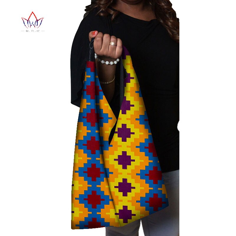 Bazin-sacs à main multi-couleurs pour femmes, sacoche Riche en tissu Jacquard 100% coton africain SP045: 6