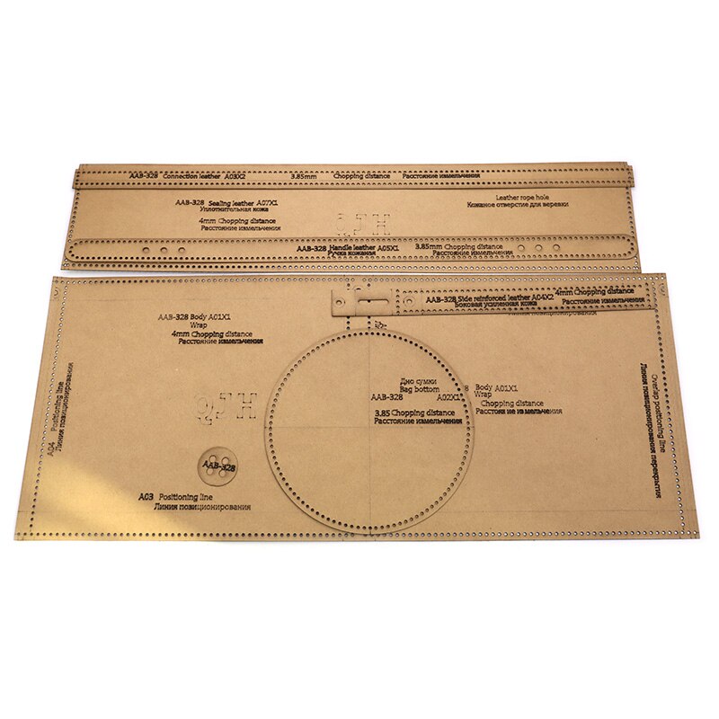 Borsa a secchiello in pelle fatta a mano fai-da-te borsa a tracolla borsa a tracolla modello di disegno modello di carta kraft disegno borsa cilindro in pelle fai da te: Default Title
