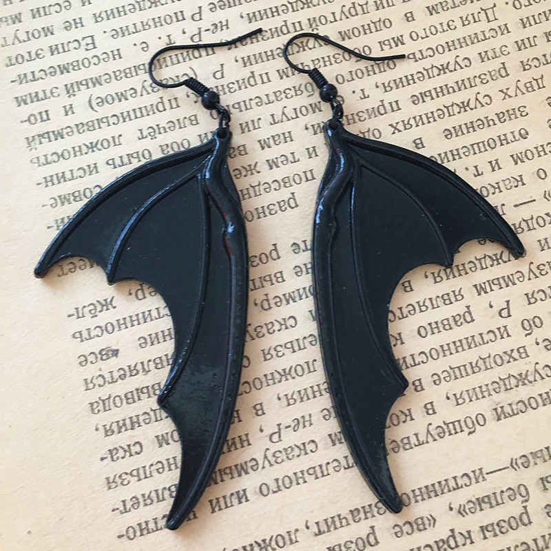 Horrible Halloween Vampire Bat Earrings For Teens Stainless Steel Simple Stud Earrings Premium Jewelry Festival Party Gifts