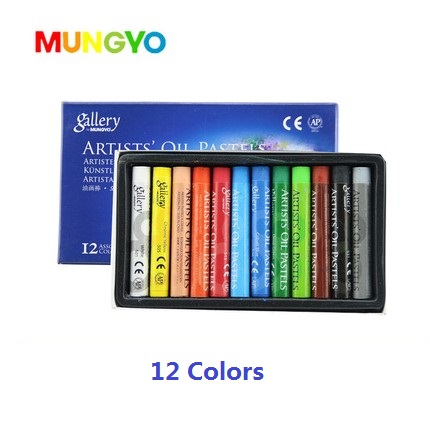 MUNGYO MOPS Oil pastels 12/25/50 colors ART drawing pastel: 12 colors