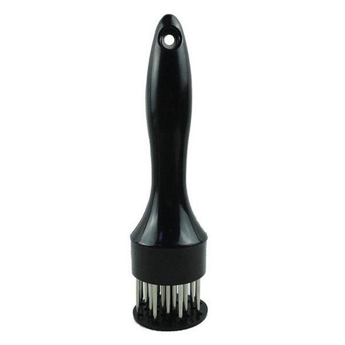 Picadora de carne Manual, aguja para carne, , ablandador de carne con tirador Manual de acero inoxidable para cocina, picadora de alimentos: Negro