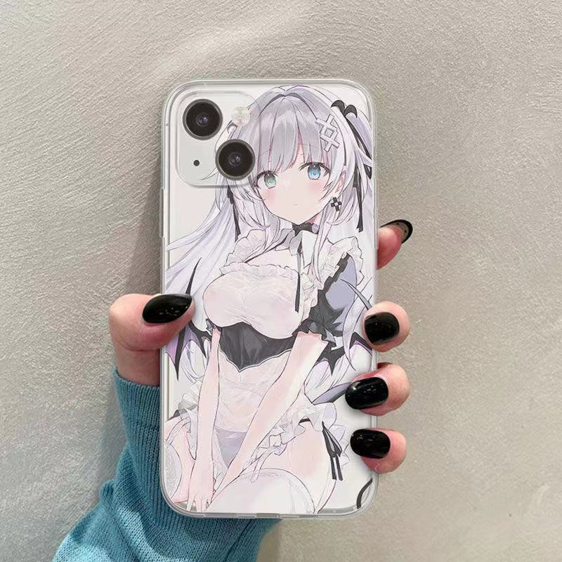 Funda bonita de anime para teléfono móvil, carcasa suave de tpu para iPhone 11, 12, 13 Pro, XS, MAX, 13, mini, 6, 6s, 7, 8 Plus, XR, X