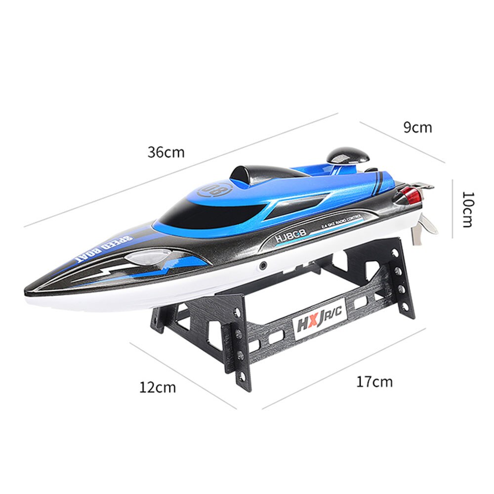 Dzq 2.4g rc båd 25km/ h højhastigheds racing elektrisk båd dobbelt motor fjernbetjening både til børn voksne racing rc både legetøj