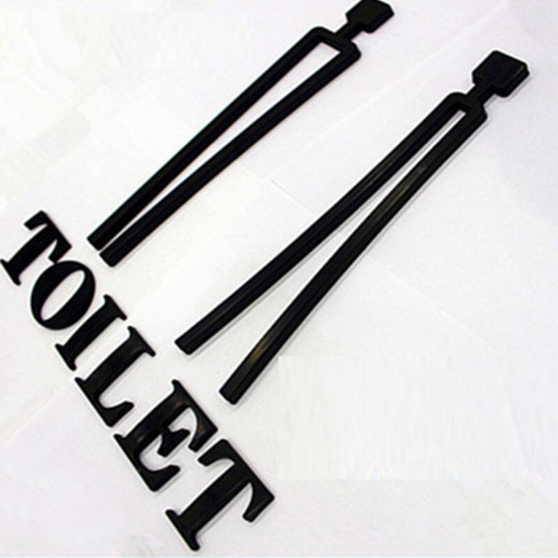 Self-Adhesive Men's Women's Bathroom Washroom WC Toilet Sign Wall Sticker for Hotel,Parking Lot, Shopping Center, Restaurant