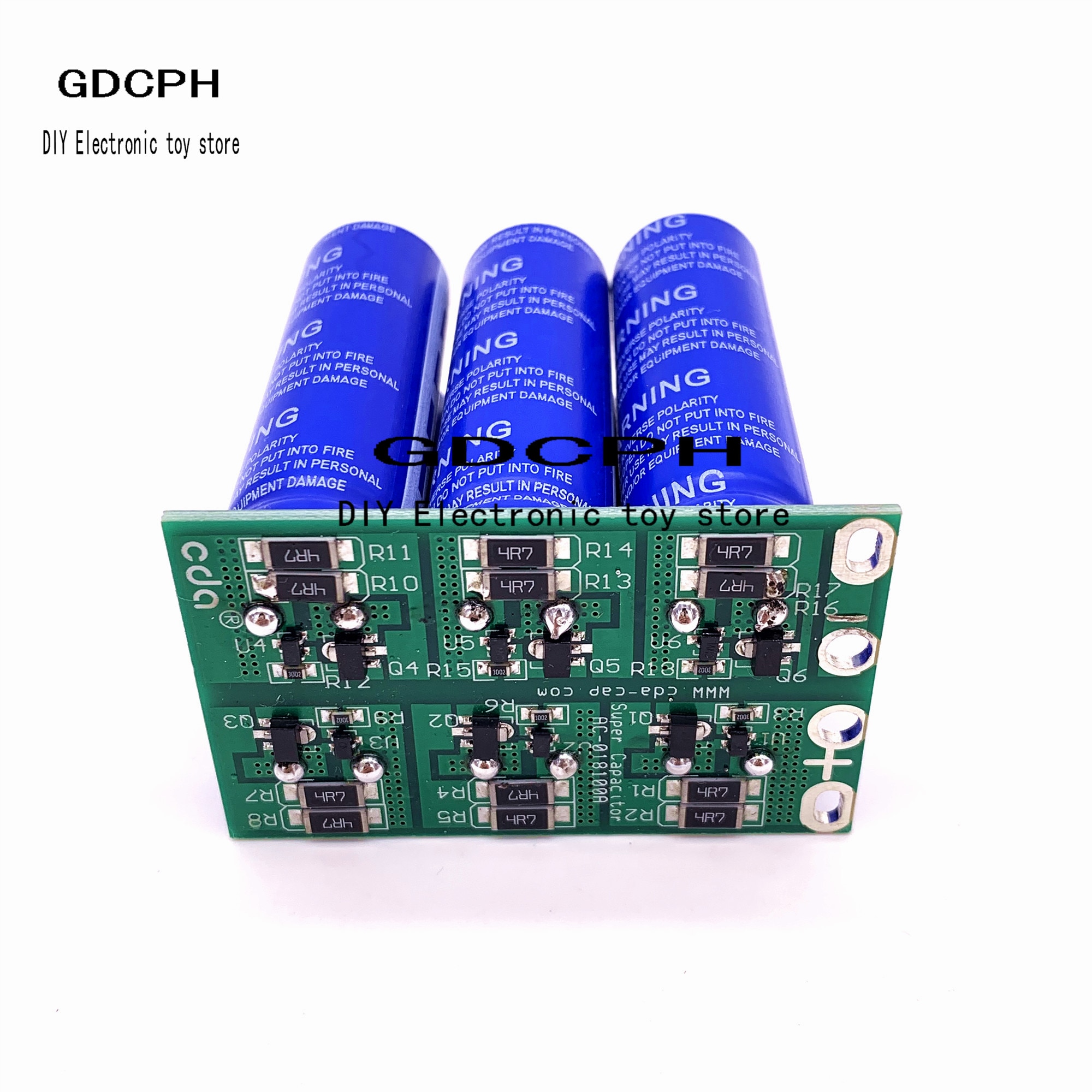 16v 6pcs 16.6f supercapacitor automotive rectifier 2.7v100f dual row supercapacitor module plate