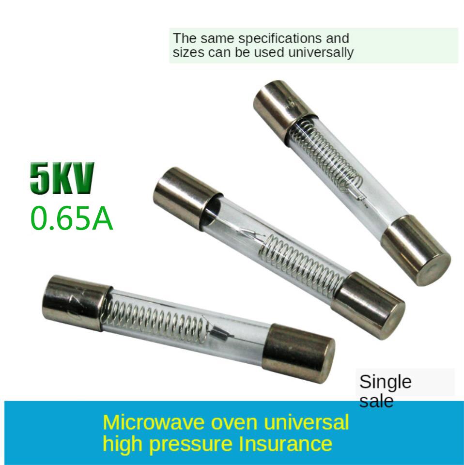 Lot De 2 Fusibles Verre 0.65A 5KV 6x40mm Pour Micro-ondes - Marque SODIAL, Neuf