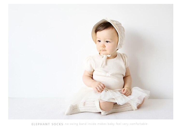 Meias altas para bebês, meninas antiderrapantes e antiderrapantes para o joelho, 1-24 meses, 3, 6, 9 12 meses 2 anos