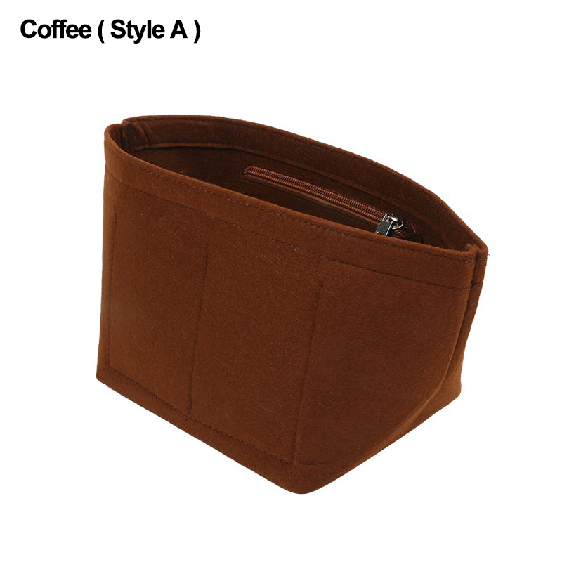 Felt Insert Bag Fits For Longchamp Handbag /Bucket Bags Liner Bag Felt Makeup Bag Support Travel Portable Insert Purse Organizer: green