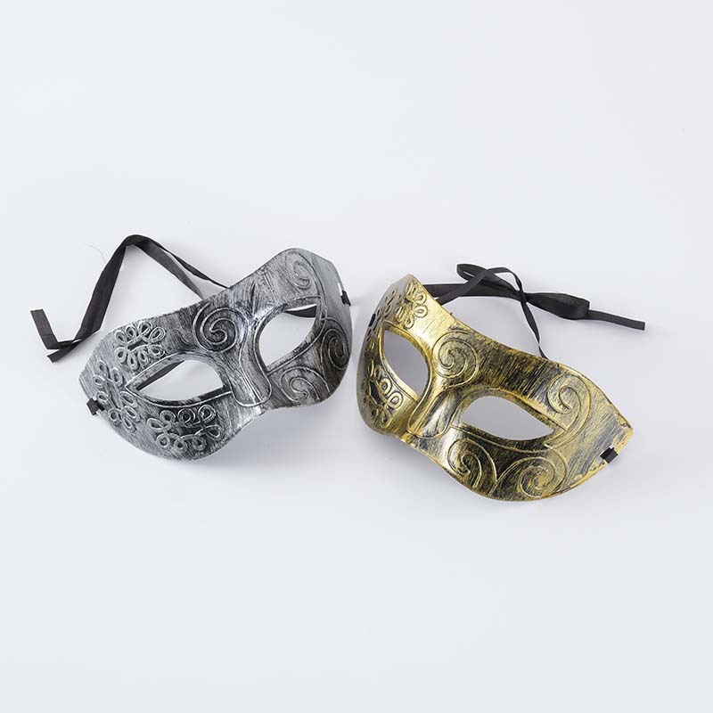 Vintage Zilver Goud Mannen Antieke Gladiator Carnaval Gemaskerd Bal Partij Maskers Cool Retro Mannen Party Maskers