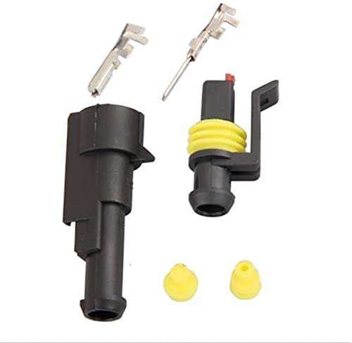 10 Kits 1 Pin Way Car Waterproof Wire Connector Plug Auto Electrical Wire Connectors AWG Terminal