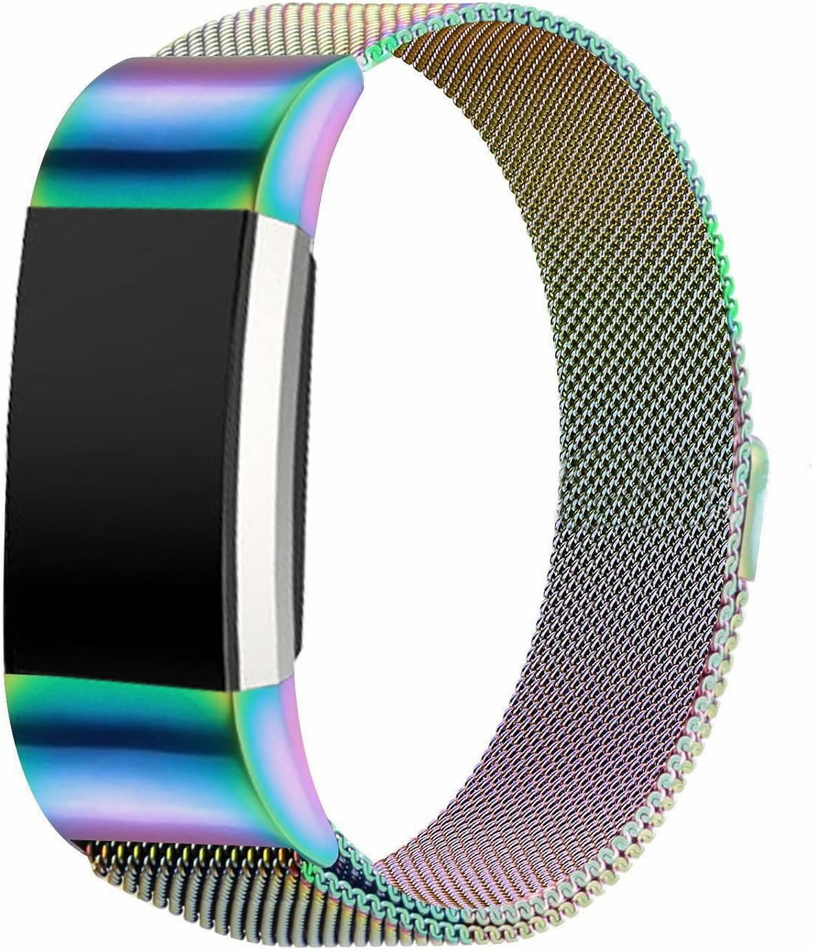 Factorymetal magnetisk smartwatch-rem til fitbit charge 2 rem rustfrit stål armbånd urrem til fitbit charge 2 armbånd