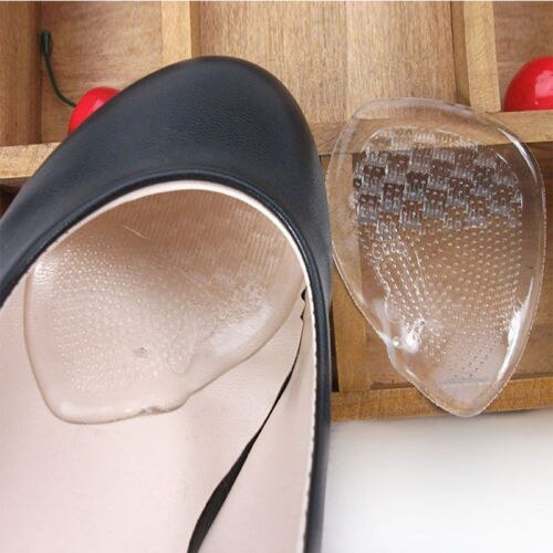 2Pcs Anti-Slip Shoes Sole Protector Pad for Women High Heel Sandal Outsole Rubber Adhesive Ground Grip Shoe Bottom Sticker Pads: 2pcs Cushion Pads
