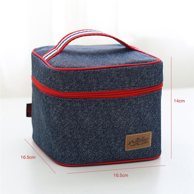 Mittagessen Tasche Neue Thermische Isolierte Lunch Box Tasche Kühltasche Bento Beutel Mittagessen Behälter Schule Lebensmittel Lagerung Taschen