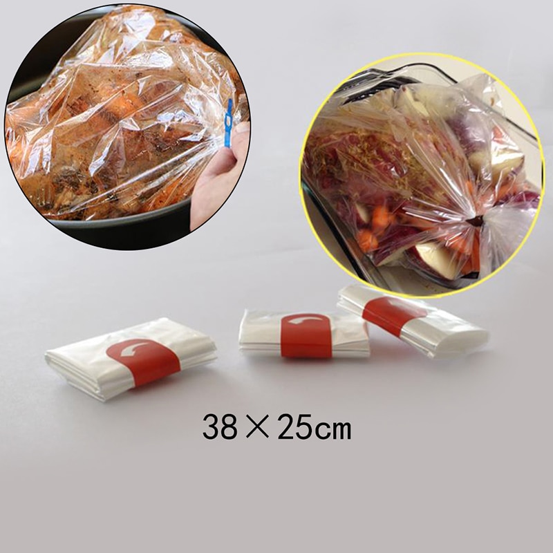 Sac de cuisson résistant à la chaleur en Nylon mélangé, doublure de mijoteuse, sac de dinde à rôtir, sac de cuisson, revêtement de marmite de cuisine 10 pièces