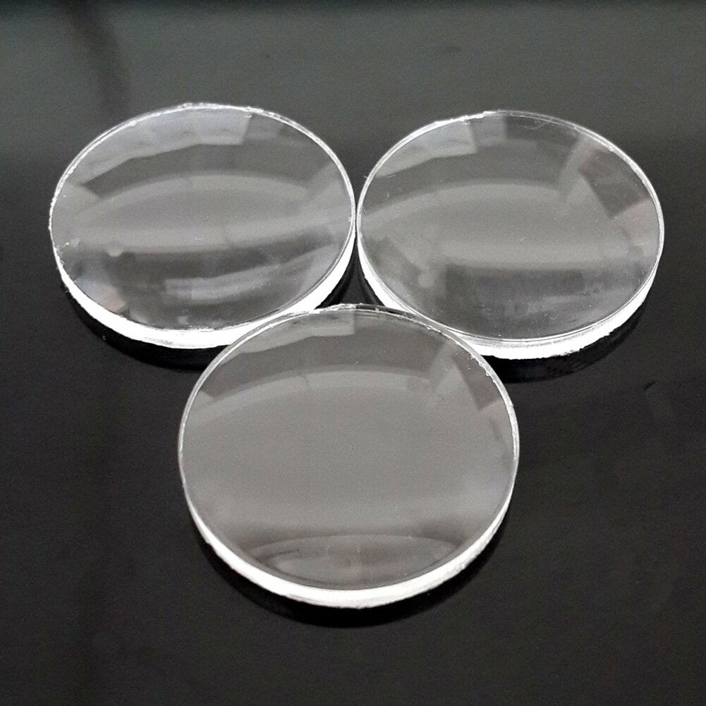 10Pcs Vr Vervangende Onderdelen Biconvex Lenzen Optische Praktische 3D Bril Transparant Hd Cinema Professionele Voor Google Kartonnen