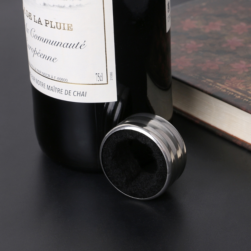 VFGTERTE 1PC vino anillo botella de líquido de botella de Pour Anti-Protector contra caídas de acero inoxidable 2 colores gota de botella tapón de Bar de cocina herramientas