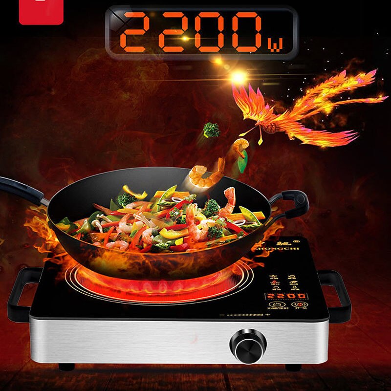 Electric Ceramic Stove Household Explosion-fried Induction Cooker Intelligent Electronic Optical Wave Stove Battery Stove