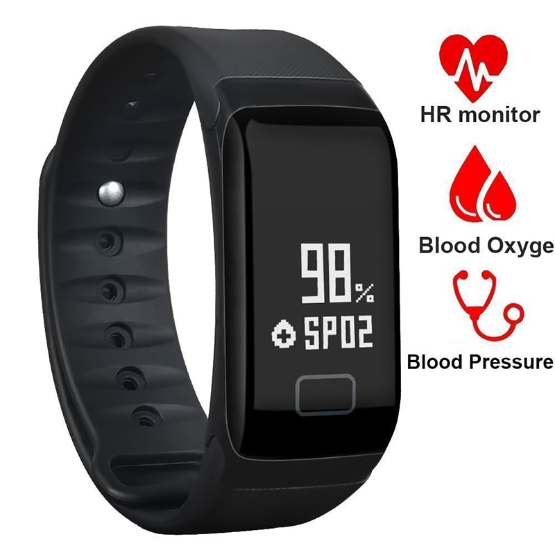 F1 älyranneke  ip67 verenpainemittari älyranneke aktiivisuusranneke fitness-seuranta askelmittari androidille ja ios:lle