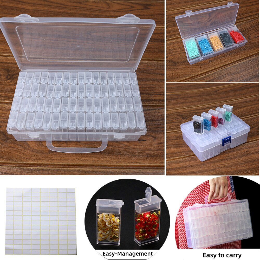 Diamond Embroidery Storage Box Diamond Painting Accessories Rhinestone Diamond Embroidery Stone Organizer Beads Container