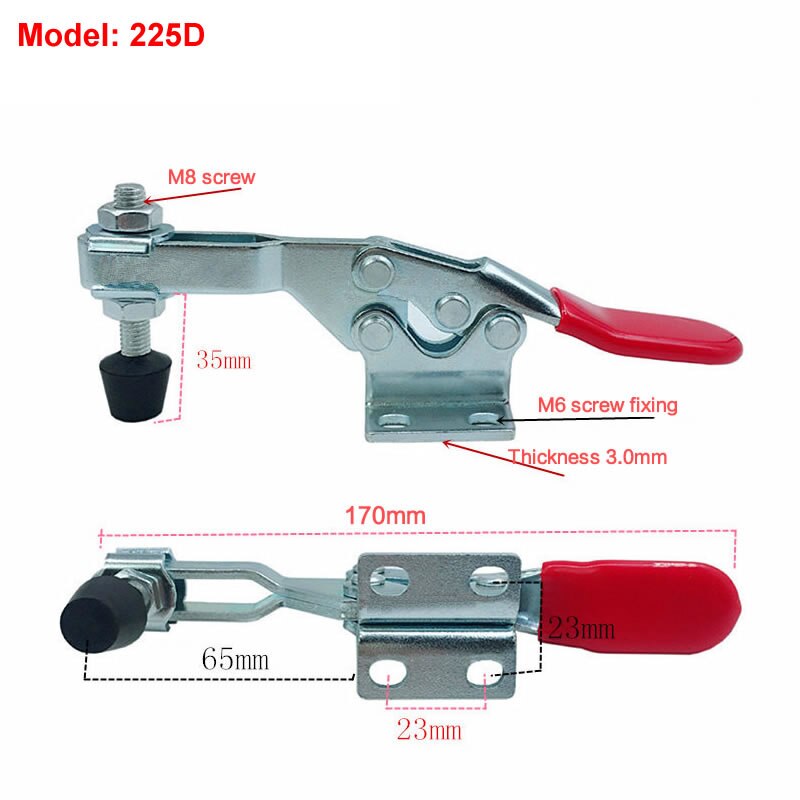 1/2 stücke GH-225D 230KG CNC Schnell Presse Platte Clamp Leuchte Holzbearbeitung Tisch Spann Befestigungs Platte Router Leuchte werkzeuge