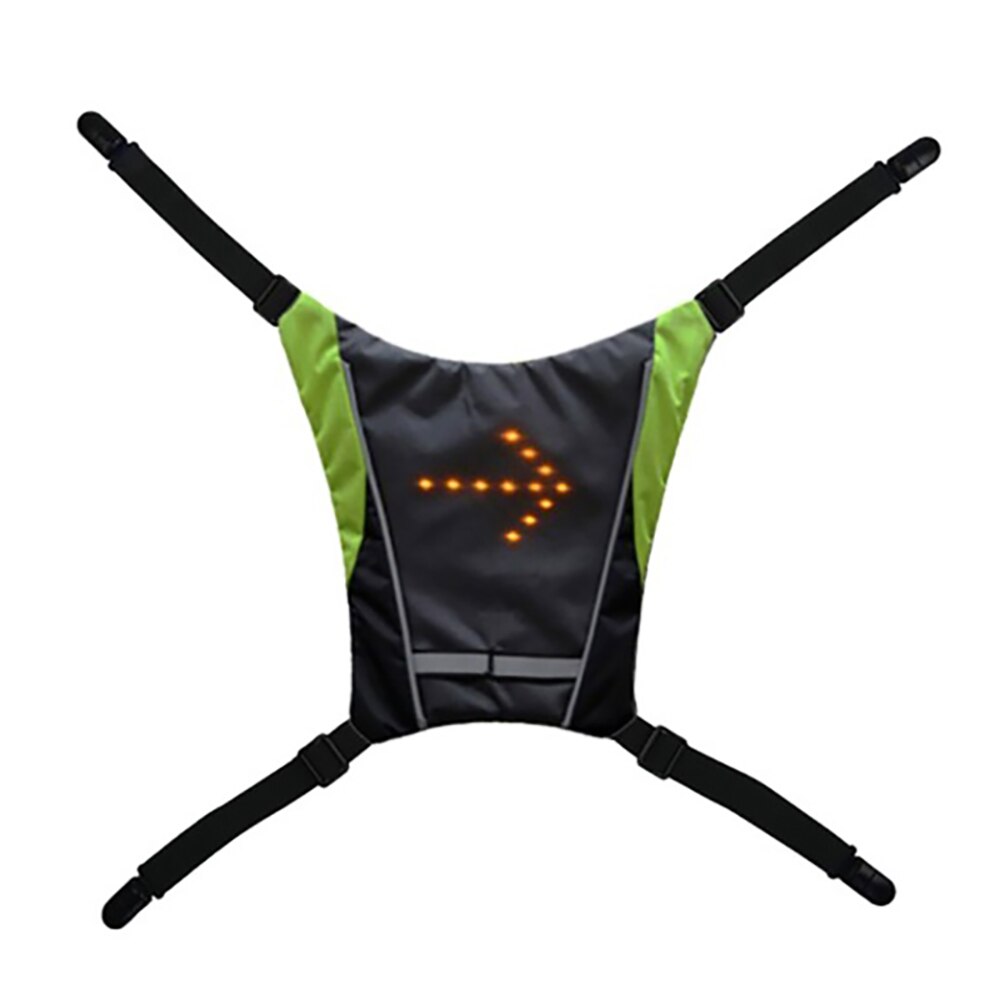 Cycling Vest 5 LED Signal Outdoor Safety Light Indicator Remote Control LED Bike Lights Bicycle Vest for Hiking Riding Climbing
