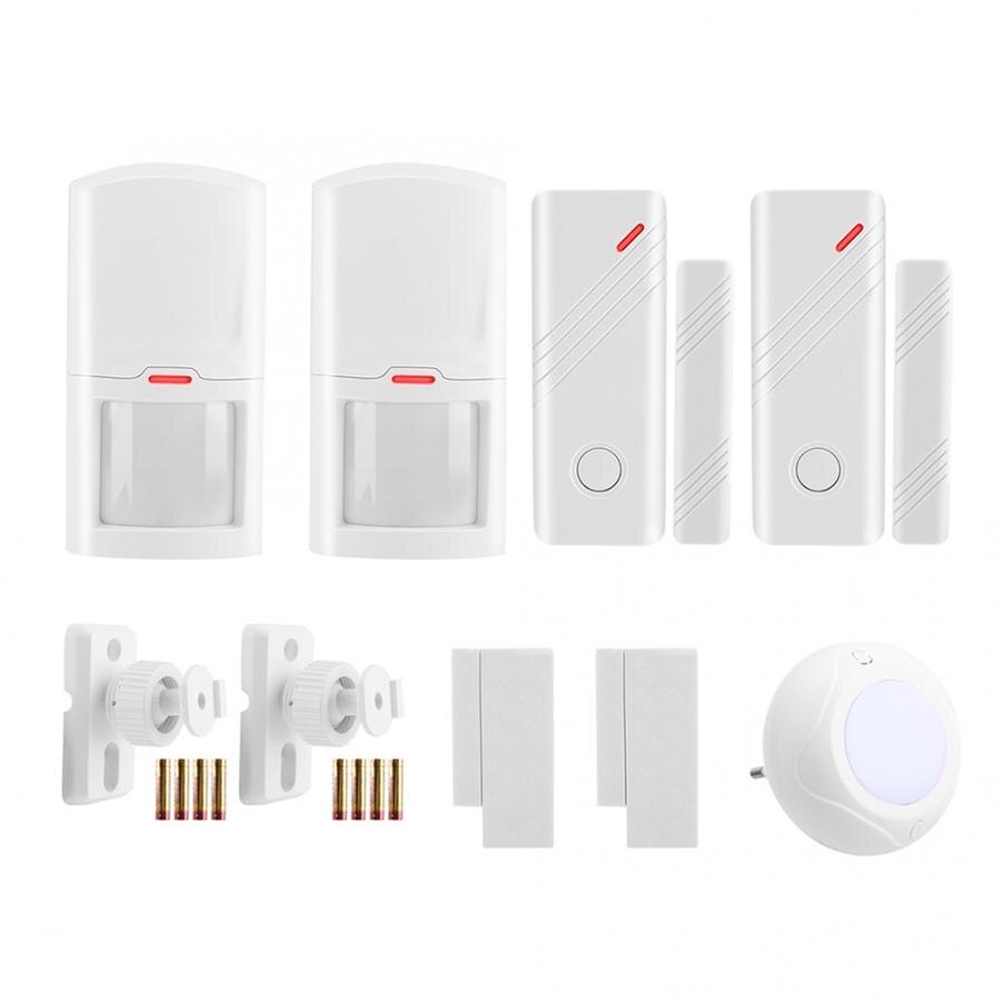 sirena alarma sirene alarme Wireless Security Alarm 1 Sound Light Siren 2 Infrared Sensor 2 Magnetic Sensor (JD11+03D+03B)
