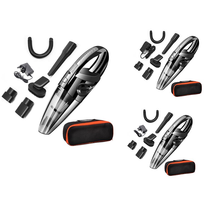 Portable Cordless Handheld Vacuum, Powerful Rechargeable Lightweight Wet/Dry Vacuum Cleaner with Storage Bag