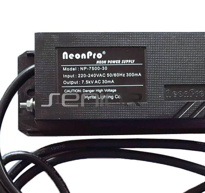 7.5kV30mA 72W CE Neon Sign Electronic Transformer Rectifier Ballast Australian Standard Neon Sign Power Supply With/without Plug
