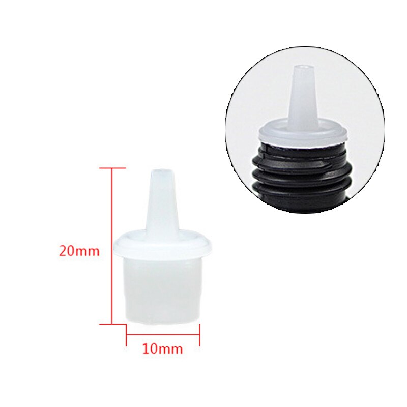 10 Stks/partij Valse Wimper Lijm Fles Kurk Vervangbare Lege Fles Plug Cap Individuele Valse Wimper Extension Supplies