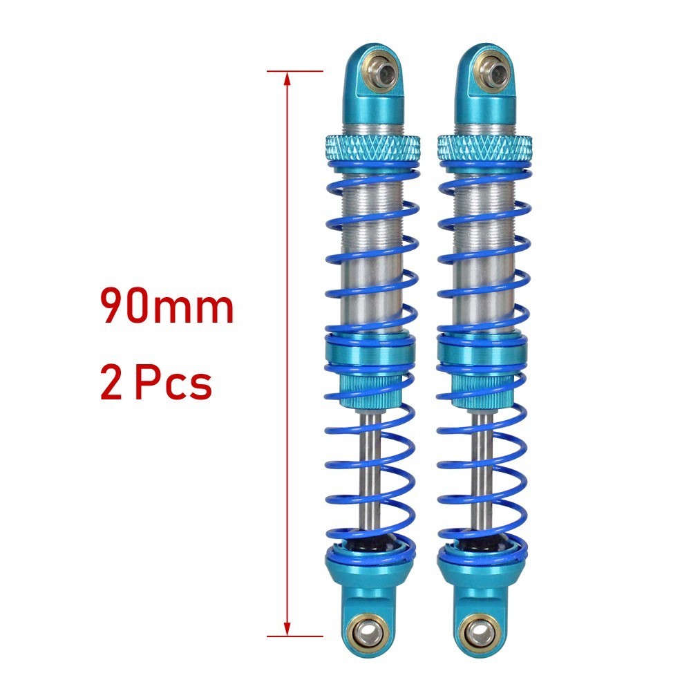 Öl Einstellbare 80mm 90mm 100mm 110mm 120mm Metall Stoßdämpfer Dämpfer Für 1/10 Rc Auto teile Lkw Crawler Axial Scx10 Trx4 D90: 90mm 2pcs