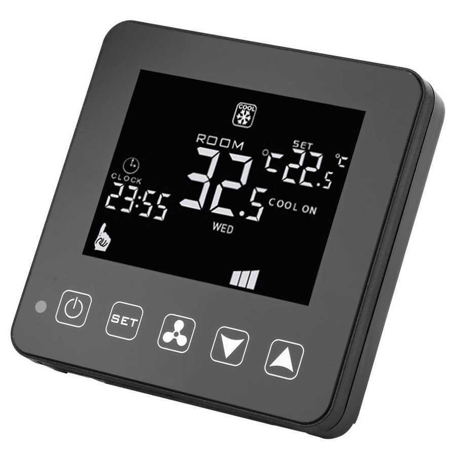 Intelligent Thermostat Automatic Heating & Cooling Room Temperature Display Central Air Conditioner Thermostat nergy-saving for