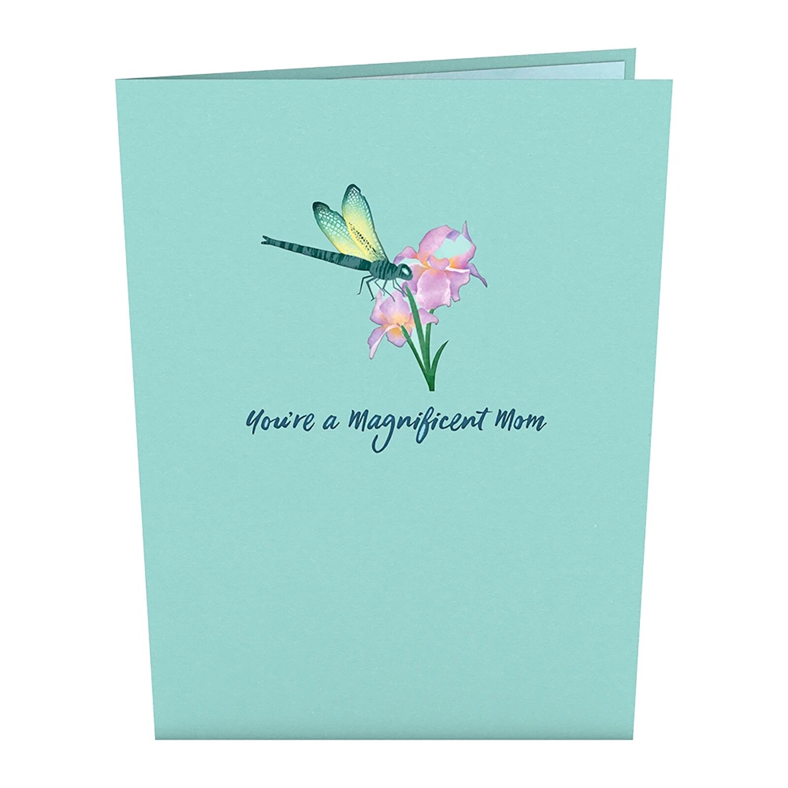 3D Mother's Day Pop-up Card Dragonfly 3D Paper Carving Heart-shaped Pop-up Card Greeting Card Postcards Card Invitations