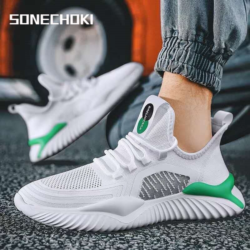Sonechoki sneaker heren ademend mesh wandelschoenen lichtgewicht hardloopschoenen joggingschoen veterschoenen casual sportschoenen
