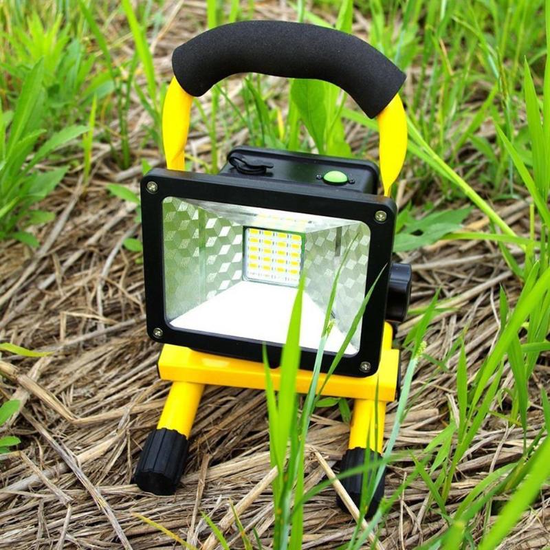 Rechargeable Led Floodlight Waterproof IP65 Camping Lamp Outdoor Spotlight Floodlight Camping Light With Plug 5Lighting Modes