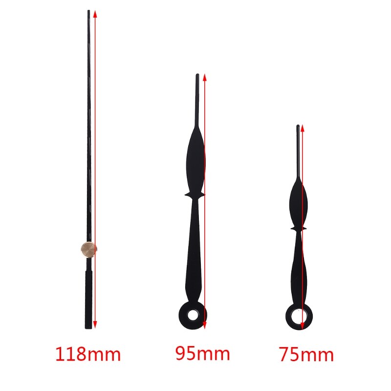 4 Mécanismes Horloge Quartz DIY + 6 Sets Aiguilles - Mouvement à Piles AA - Longueur Arbre 13mm